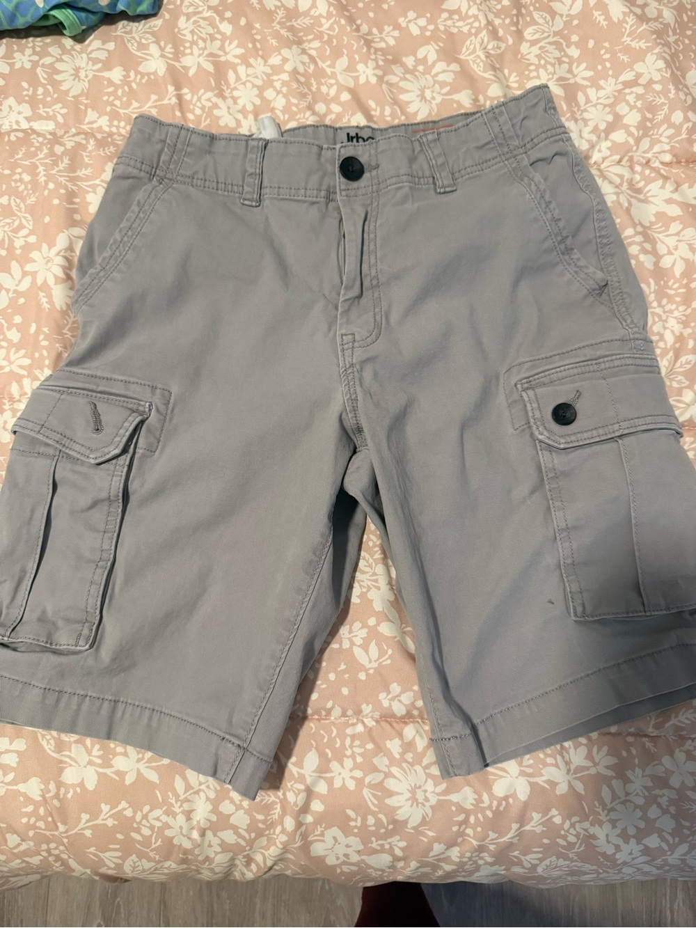 urban pipeline Gray Men's Cargo Shorts with Button Flap Pockets